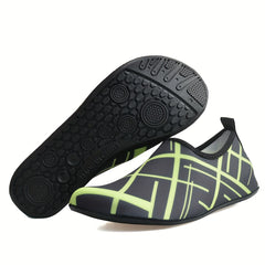 Men's Stripped Water Shoes Summer Casual Slip On Shoes