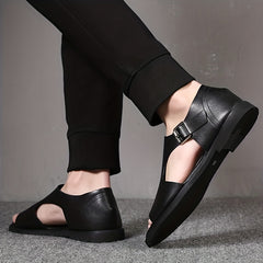 Men's Buckle Strap Slide Sandals Casual Walking Shoes