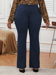 Formal Pants Women's High Rise Straight Leg Suit Pants