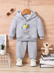 Infant Baby Love Heart Graphic Outfit
