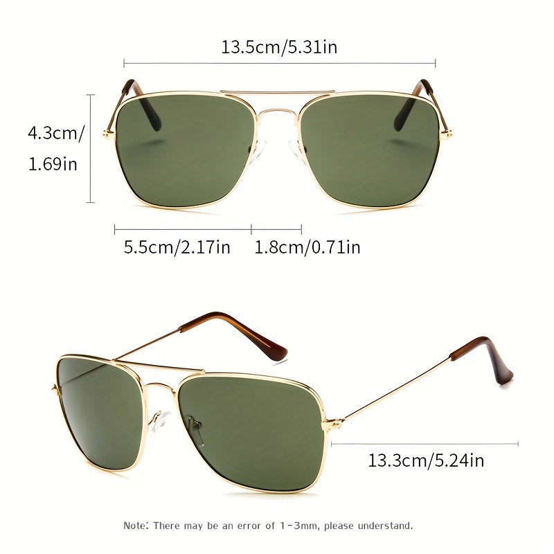 Men's Aviation Style Sunglasses Vintage UV400 Driving Eyewear