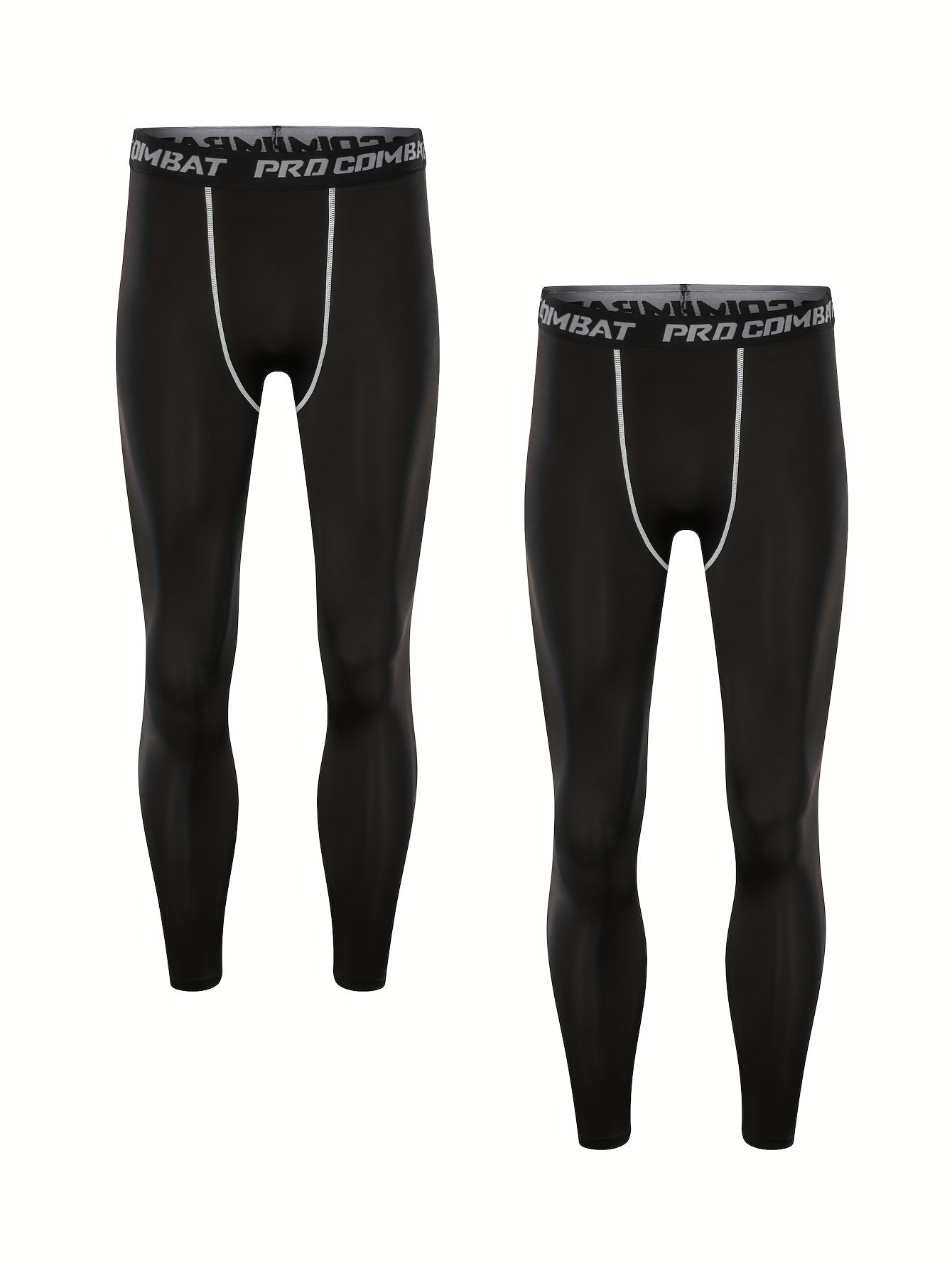 Men's Compression Pants Active High Stretch Trousers For Fitness Workout