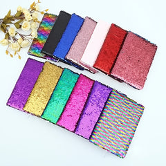Sequin Flip A6 Notebook Creative Stationery Gift Diary Note Notepad Portable