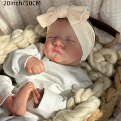 Soft Silicone Reborn Baby Doll With 3D Handemade Skin Visible Veins