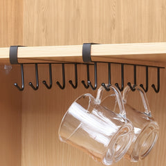 2pcs Kitchen Storage Rack Hanging Hook Cabinet Hanging Rack