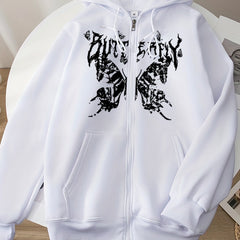Women's Halloween Butterfly Sweatshirt Long Sleeve Hoodie