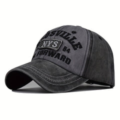 NYS Letter Embroidered Distressed Baseball Cap