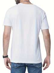 Faith Anchor Print Men's Graphic Crew Neck Tee