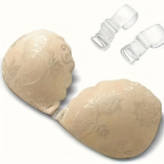 Invisible Chest Stickers Push Up Strapless Print Bra