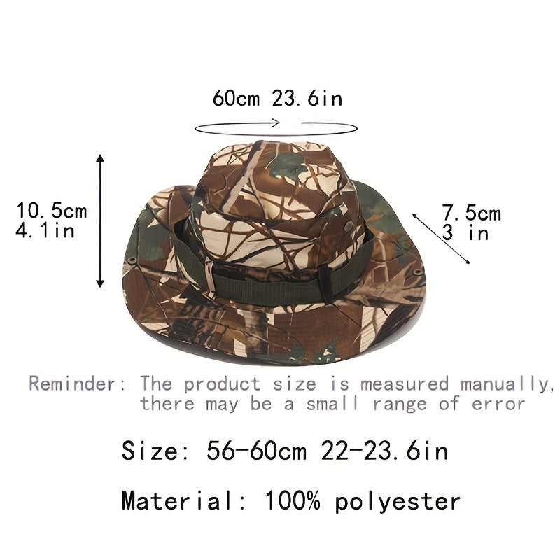 Army Green Boonie Hat Sun Protection Fishing Hat Wide Brim
