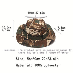 Army Green Boonie Hat Sun Protection Fishing Hat Wide Brim