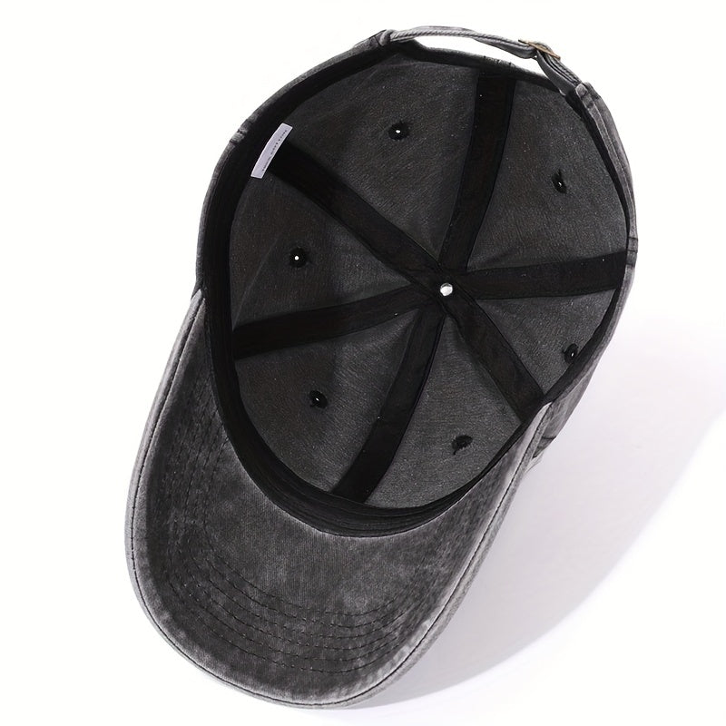 Soft Top Baseball Cap with Letter Embroidery for Outdoor Sport