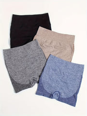 4pcs High Waist Seamless Yoga Shorts