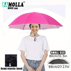 Portable UV Protection Umbrella Hat for Outdoor Fishing