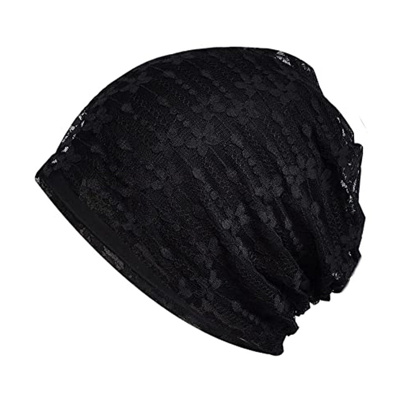 Lace Baggy Slouchy Beanie Chemo Cap Women Lightweight Skullies Cap