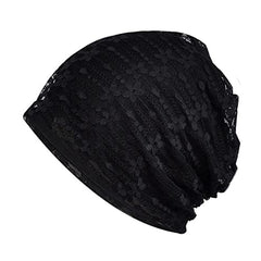 Lace Baggy Slouchy Beanie Chemo Cap Women Lightweight Skullies Cap