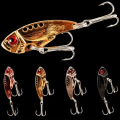 Zinc Alloy VIB Fishing Lures Treble Hooks Tuna Hard Baits
