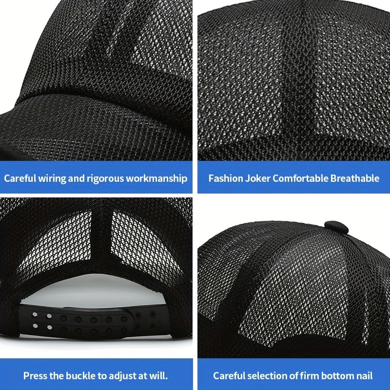 Men's Sunshade Mesh Baseball Cap Breathable Outdoor Fishing Hat