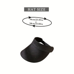 Wide Brim Straw Beach Hat for Women