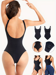 Sleeveless Thong Bodysuit Tummy Control Shaper Slimmer