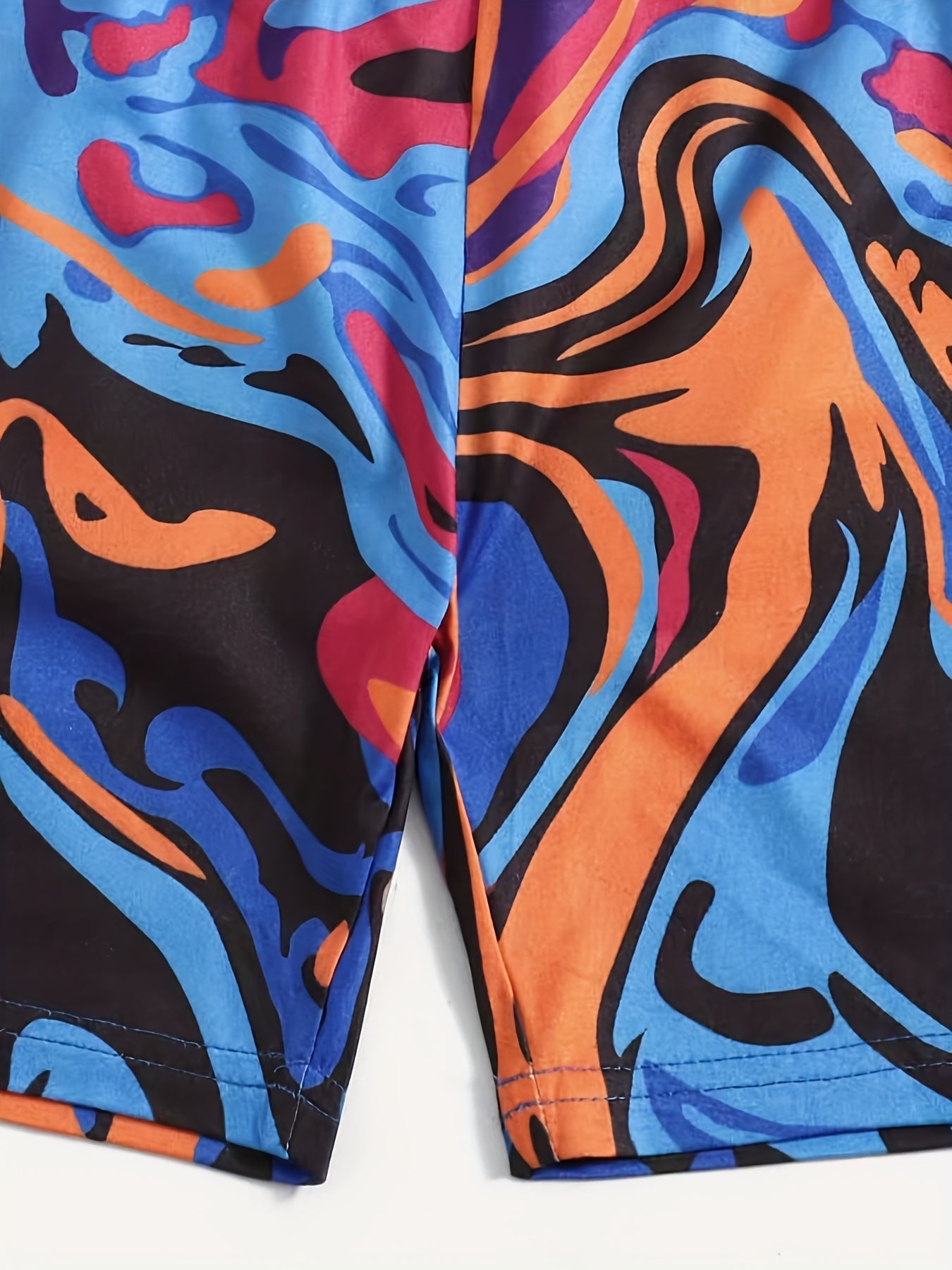 Girls Tie Dye Base Layer Shorts Breathable Comfortable Casual Leggings Pants