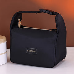 Waterproof Lunch Bag Insulated Tote for Office School Travel Beige