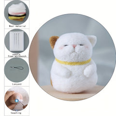 Deer Wool Felt Poking Diy Material Bag Needle Felting Gift
