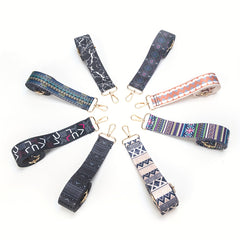 Adjustable Ethnic Geometric Pattern Shoulder Strap Boho Purse Crossbody Belt