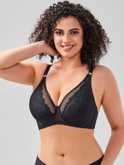 Full Coverage Underwire Mesh Bra