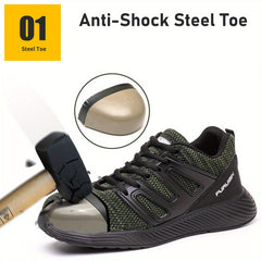 Steel Toe Puncture Proof Work Shoes for Construction Site