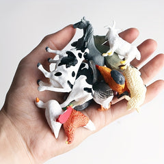 15pcs Farm Animal Simulation Models for Children's Science Development