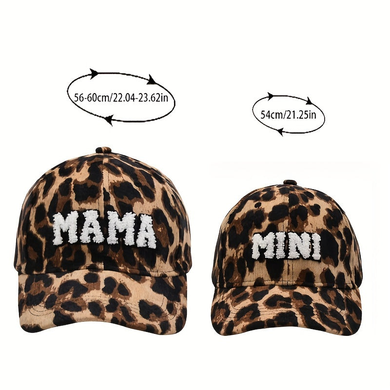 Parent Child Corduroy Baseball Cap Mama Mini Hat Embroidery