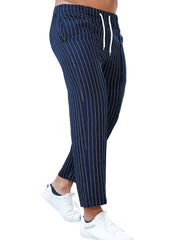 Men's Casual Loose Striped Pants for All Seasons