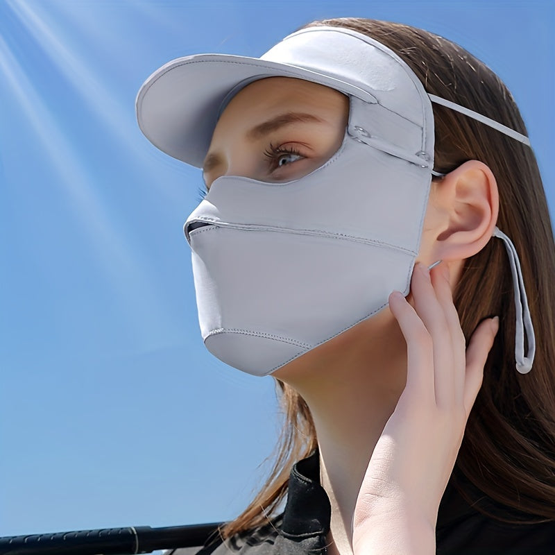 Sunproof Mask With Detachable Brim UV Protection Face Covering