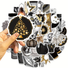 50pcs Gothic Style Graffiti Stickers for Laptop Helmet Cup
