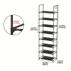 1pc Shoe Rack Standing Shoe Storage for Bedroom Hallway Office Home