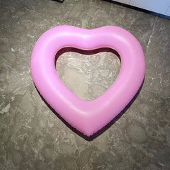Heart Swimming Ring Inflatable PVC Pool Float