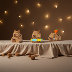 1000pcs Capybara Building Blocks Set Capybara Collection with Micro Drill