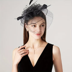 Female Mysterious Gauze Hair Clip Lady Hair Accessories Headband