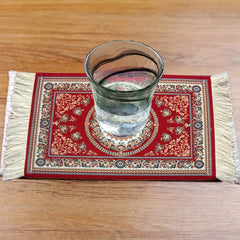 Persian Mini Woven Mouse Pad Retro Pattern for Home Office Decor