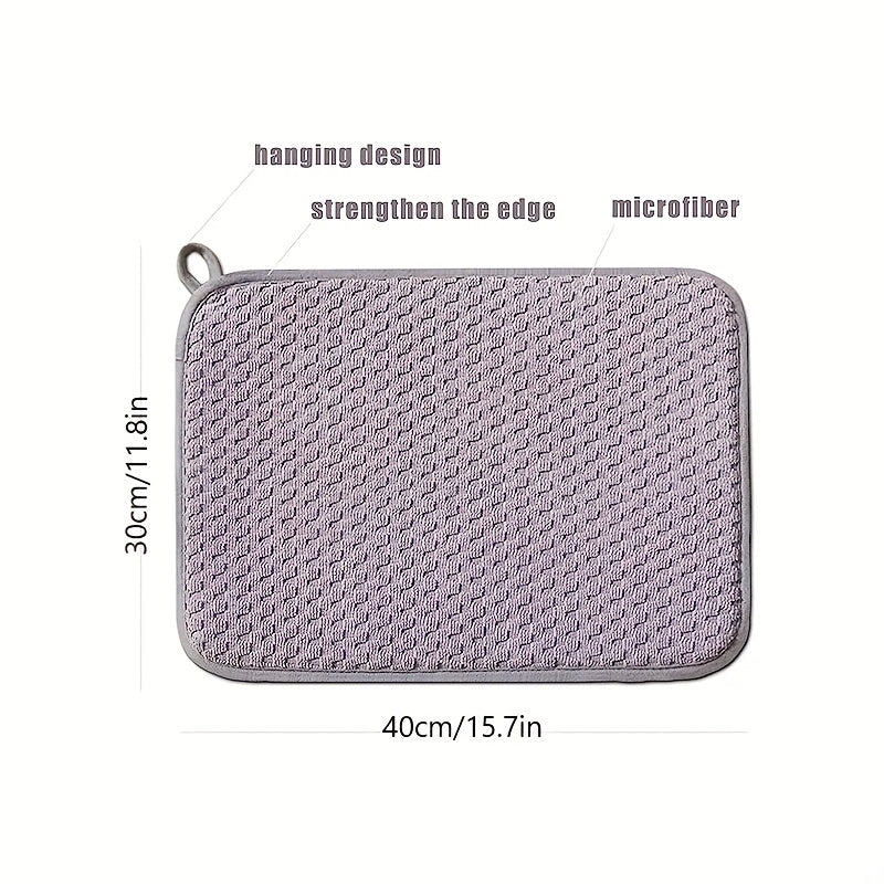 Kitchen Dish Drying Mat Absorbent Quick Drying Pad