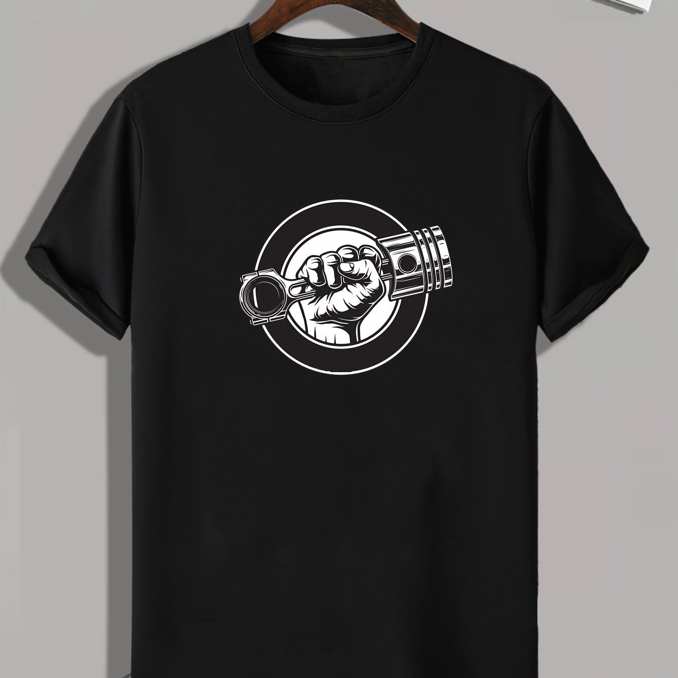 Weightlifting Graphic Print Men's T-Shirt Casual Comfy Tee