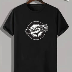 Weightlifting Graphic Print Men's T-Shirt Casual Comfy Tee