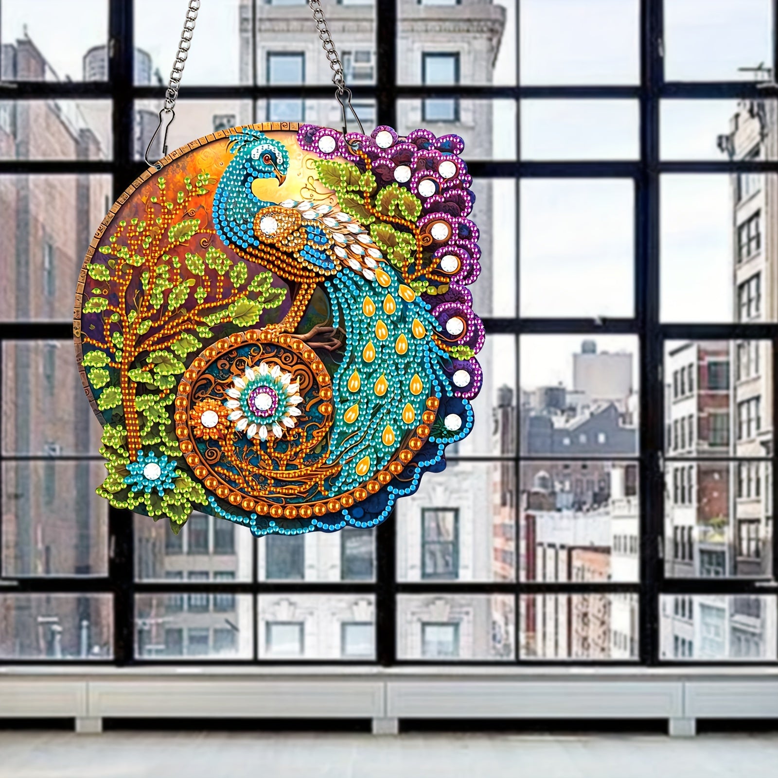 Peacock Diamond Painting Kit DIY Pendant Home Decor