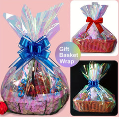 Iridescent Cellophane Wrap Halloween Gift Baskets Roll