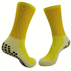 Men's Mid Crew Sport Socks Non Slip Shock Absorption Athletic Socks