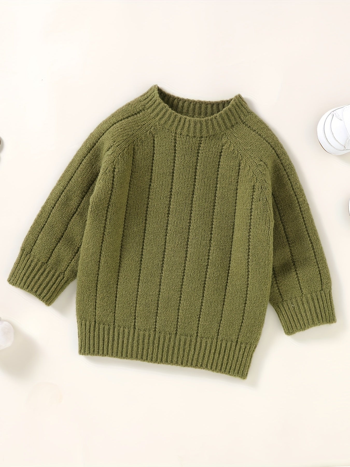 Toddler Baby Sweater Comfy Seamless Pullover Top