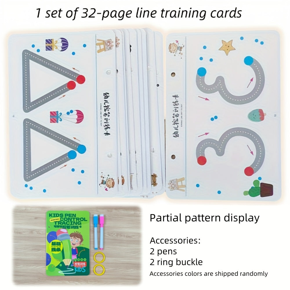 Reusable Kids' Pen Control Exercise Book