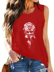 Floral Print Tank Top Sleeveless Summer Tank