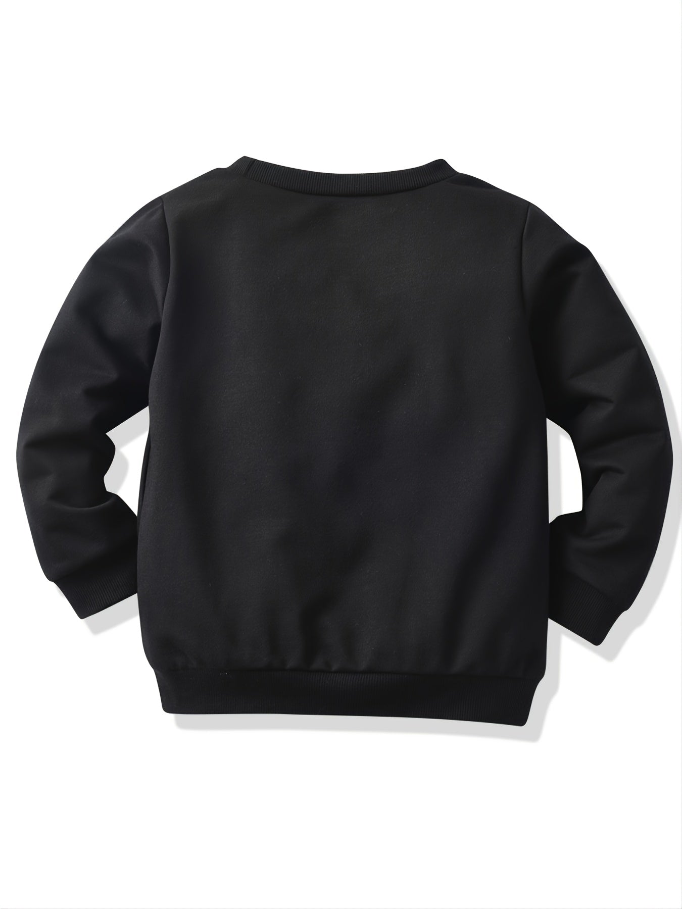 Boys' Bear Print Crew Neck Sweatshirt